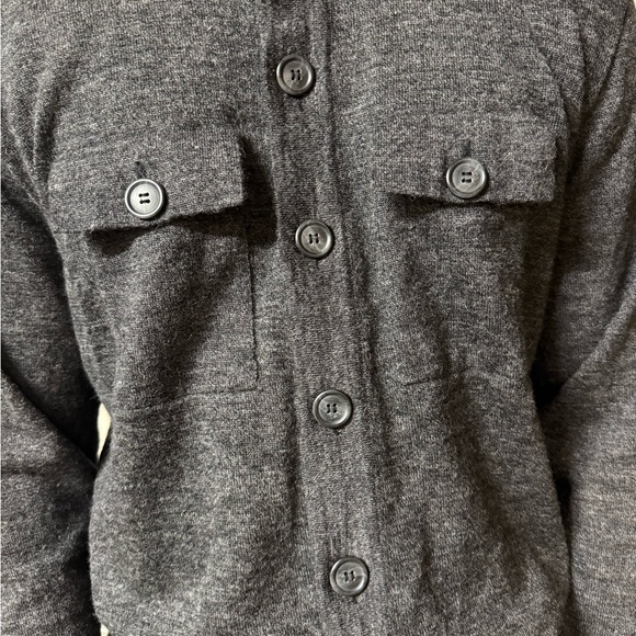 Men's Gray Cardigan Sweater